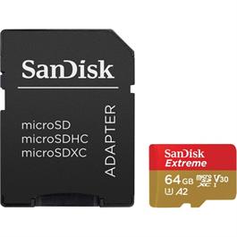 Sandisk 64GB Extreme Micro SDXC 160MB/s UHS-3 Class 10 thumbnail