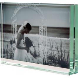 Swains 6 x 4" (15 x 10cm) Heavy Level Glass Photo Frame - Horizontal thumbnail