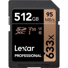 Lexar 512GB SD UHS-1 633x Pro 95MB/s thumbnail
