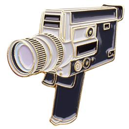 Official Exclusive Canon Super 8 8mm / 16mm Cine Camera Pin Badge thumbnail