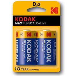 Kodak Max Super Alkaline D/LR20 Twin Pack D Batteries thumbnail
