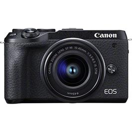 Canon EOS M6 Mk II Mirrorless Camera With 15-45mm Lens Kit - Black thumbnail