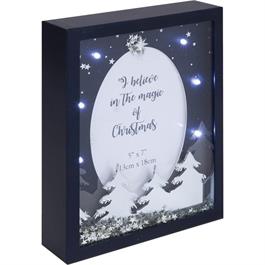 Swains LED Light Up 3D Silver & Navy 5x7 thumbnail