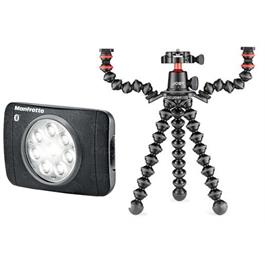 Manfrotto Vlogging kit Gorillpoad 3k rig with Lumimuse 8 LED light thumbnail