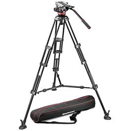 Manfrotto 546B Aluminium Twin Leg Tripod and 502 Fluid Head Kit thumbnail