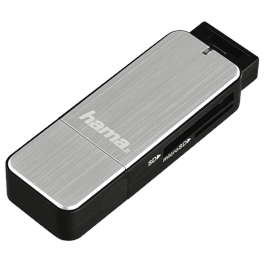 Hama USB 3.0 Card Reader SD/microSD - Silver thumbnail