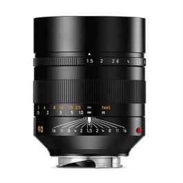 Leica SUMMILUX-M 90mm lens f/1.5 ASPH Black Anodised thumbnail