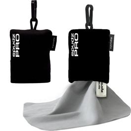 Spudz 10 x 10 Ultra Lens Cloth In Pouch w/SUDZ (Black) thumbnail