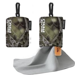 Spudz 10 x 10 Ultra Lens Cloth In Pouch w/FOGZOFF (Vanish Olive) thumbnail