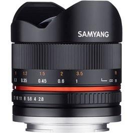 Samyang 8mm Fisheye F2.8 II Black - Fuji thumbnail