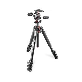 Manfrotto 190 XPRO 4 Section Aluminium Tripod with XPRO 3-Way Head thumbnail