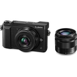 Panasonic GX80 digital compact system camera + 12-32mm + 35-100mm lens Kit - Black thumbnail