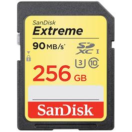 SanDisk 256B Extreme SDXC Card 90MB/s thumbnail