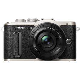 Olympus PEN E-PL8 Camera With 14-42mm EZ Pancake Lens Kit - Black thumbnail