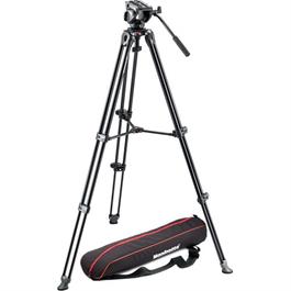 Manfrotto 500 Twin Leg Aluminium Tripod with 500 Fluid Head Kit thumbnail