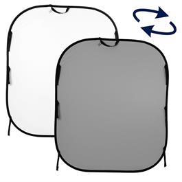 Lastolite Plain Collapsible Background 1.5 x 1.8m White/Mid Grey LL LB56GW thumbnail