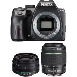 Pentax K-70 With HD DA 18-50mm DC WR RE And DA 50-200mm ED WR Lens Kit thumbnail