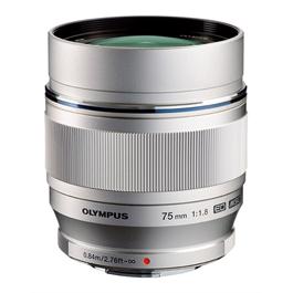 Olympus M.Zuiko Digital ED 75mm f/1.8 Telephoto Lens - Silver thumbnail