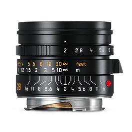 Leica SUMMICRON-M 28mm lens f/2 ASPH Black Anodised thumbnail