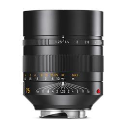 Leica NOCTILUX-M 75mm f/1.25 ASPH Black Anodised thumbnail