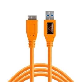 Tether Tools TetherPro USB 3 male-Micro-B, 15', Orange thumbnail