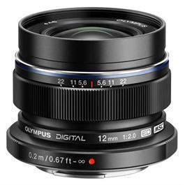 Olympus M.Zuiko Digital ED 12mm f/2 Wide Angle Lens - Black thumbnail