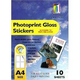 Formula 1 Photoprint Gloss Stickers A4 10 Sheets thumbnail
