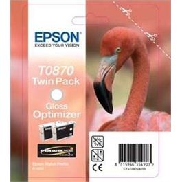 Epson T0870 Gloss Optimizer Twin Pack Ink for R1900 thumbnail