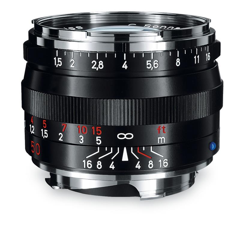 ZEISS C Sonnar T 50mm F1 5 ZM M Mount Lens Black Park Cameras