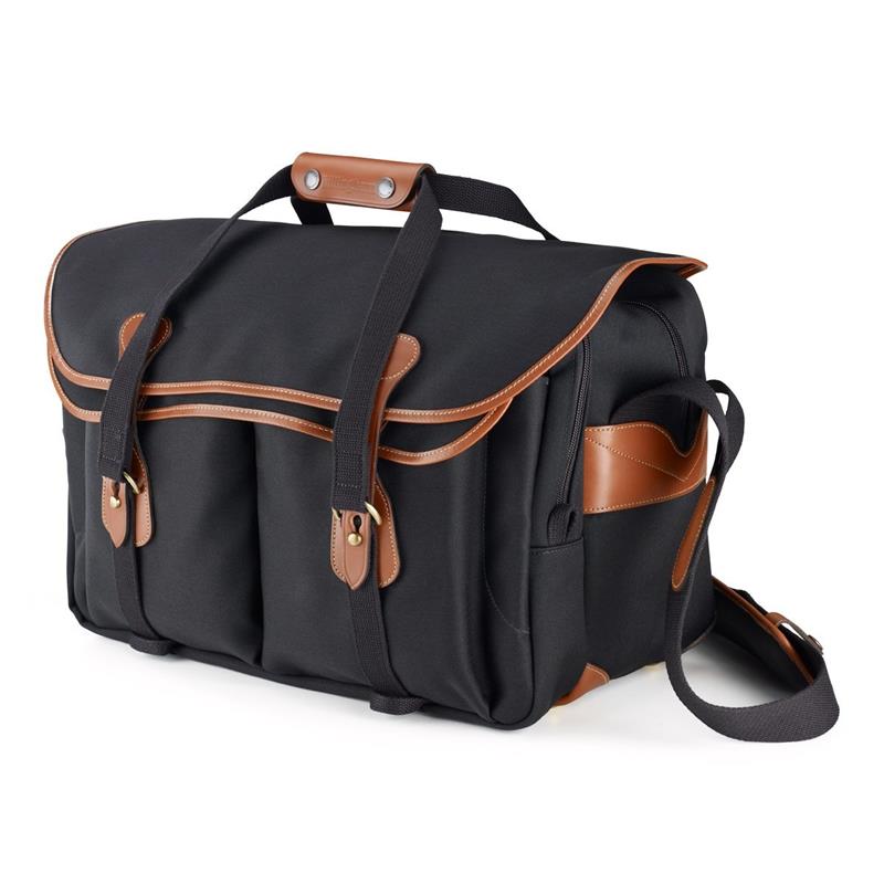 Billingham 555 Shoulder Bag Black Canvas/Tan Park Cameras