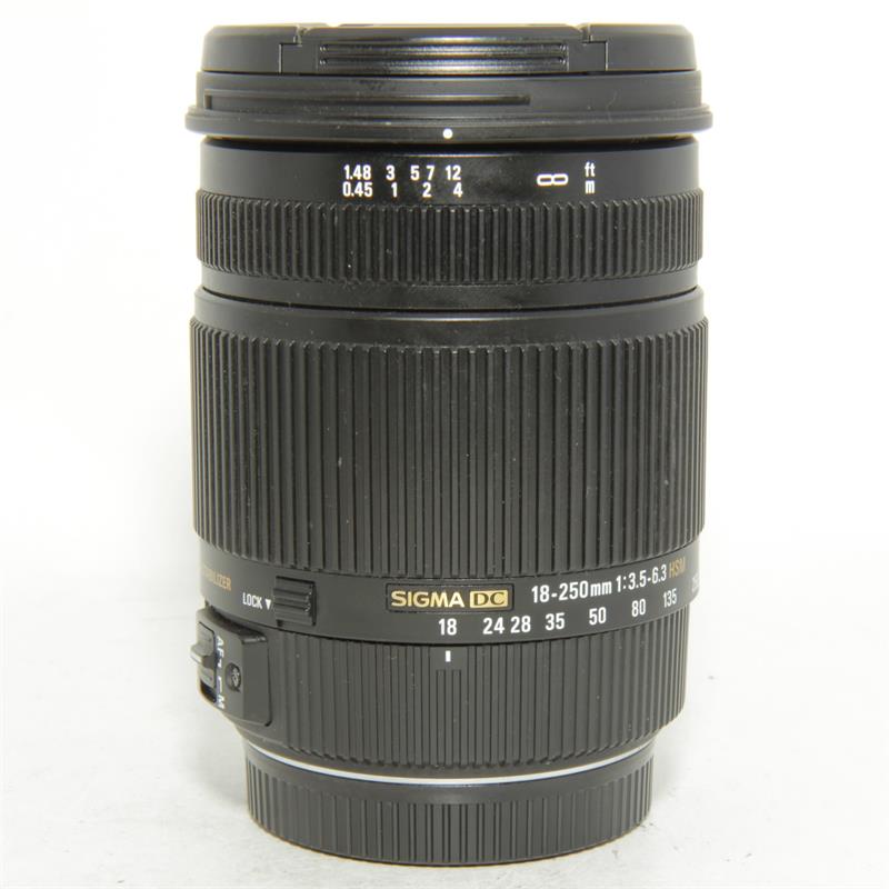 Used Sigma 18250mm DC OS Canon Fit Lens Very Good Unboxed Park Cameras