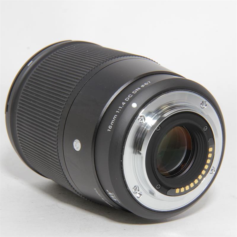 Used Sigma 16mm f1.4 DC DN Lens M4/3 fit | Like New ...