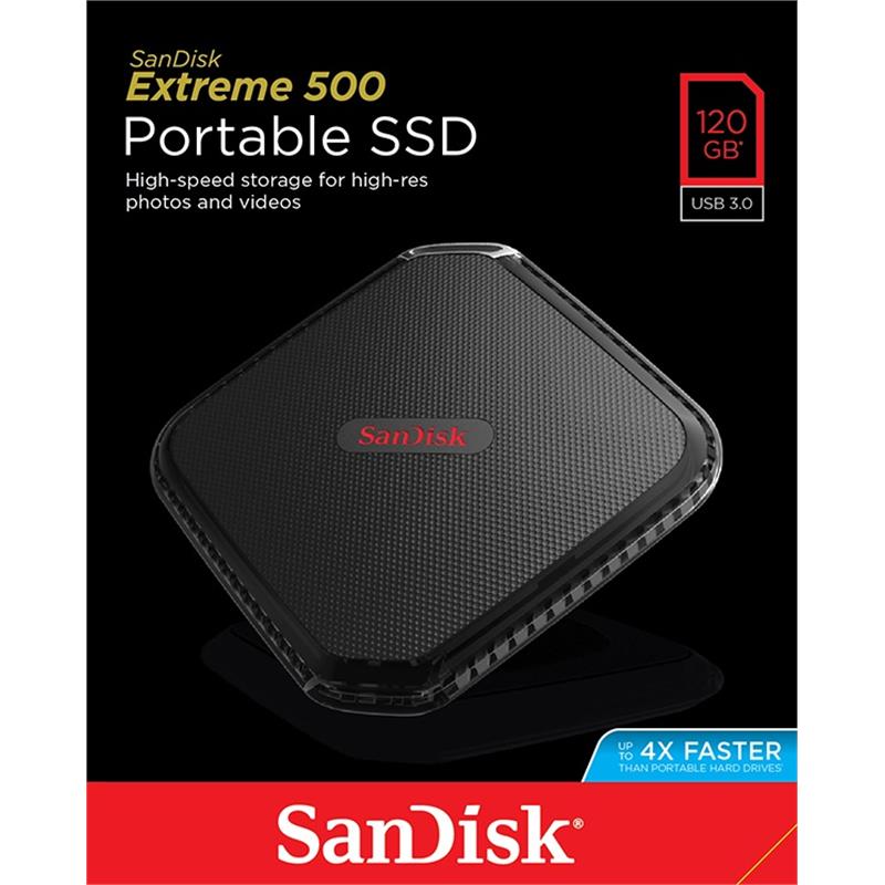 SanDisk Extreme 500 Portable Solid State Drive 120GB Hard Drives