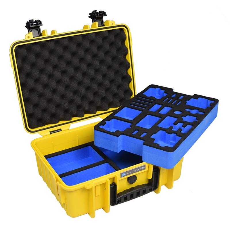 B W International Type 4000 Hard Case Yellow For GoPro Park Cameras