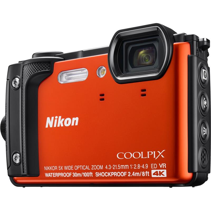 Coolpix W300 Orange Waterproof Camera | Compact Cameras